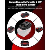Accuadapter voor Parkside 20V Convert to for Einhell 18V accu