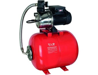T.I.P. HWW 1300/50 Plus TLS 31311 Hydrofoorpomp met drukvat, debiet van 4.200 l/u, max. opvoerhoogte/max. druk van 50 m/5,0 bar, 1.200 watt, droogloopbeveiliging, stalen drukvat van 50 liter - Maat Fördermenge 4.200 l/h
