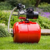 T.I.P. HWW 1300/50 Plus TLS 31311 Hydrofoorpomp met drukvat, debiet van 4.200 l/u, max. opvoerhoogte/max. druk van 50 m/5,0 bar, 1.200 watt, droogloopbeveiliging, stalen drukvat van 50 liter - Maat Fördermenge 4.200 l/h