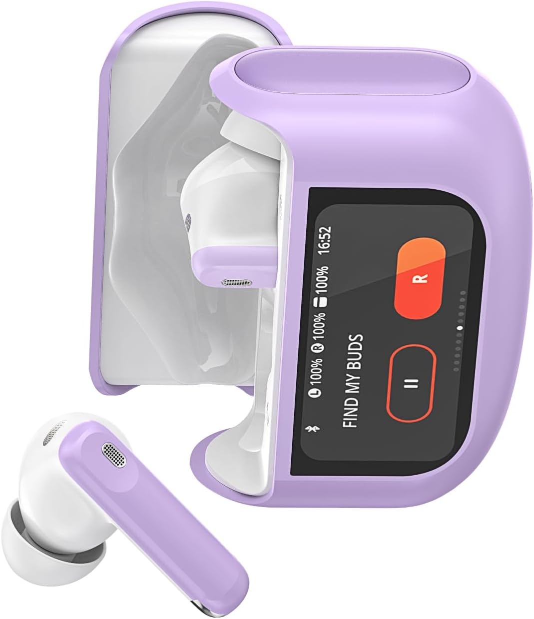 Touchscreen Bluetooth-hoofdtelefoon, in-ear hoofdtelefoon, draadloos, Bluetooth 5.4 met ANC + ENC ruisonderdrukkende microfoon, 48 uur speeltijd, diepe bas, oordopjes met 5 EQ-modi/IPX7 waterdichte