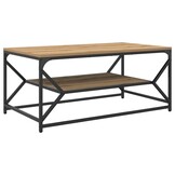 vidaXL Salontafel Artisan Eiken 90 x 50 x 40 cm