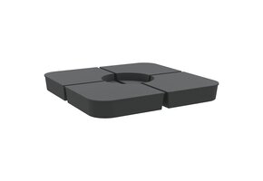 4-delige Parasolvoet Set 100 kg PP - Antraciet - 34% Korting