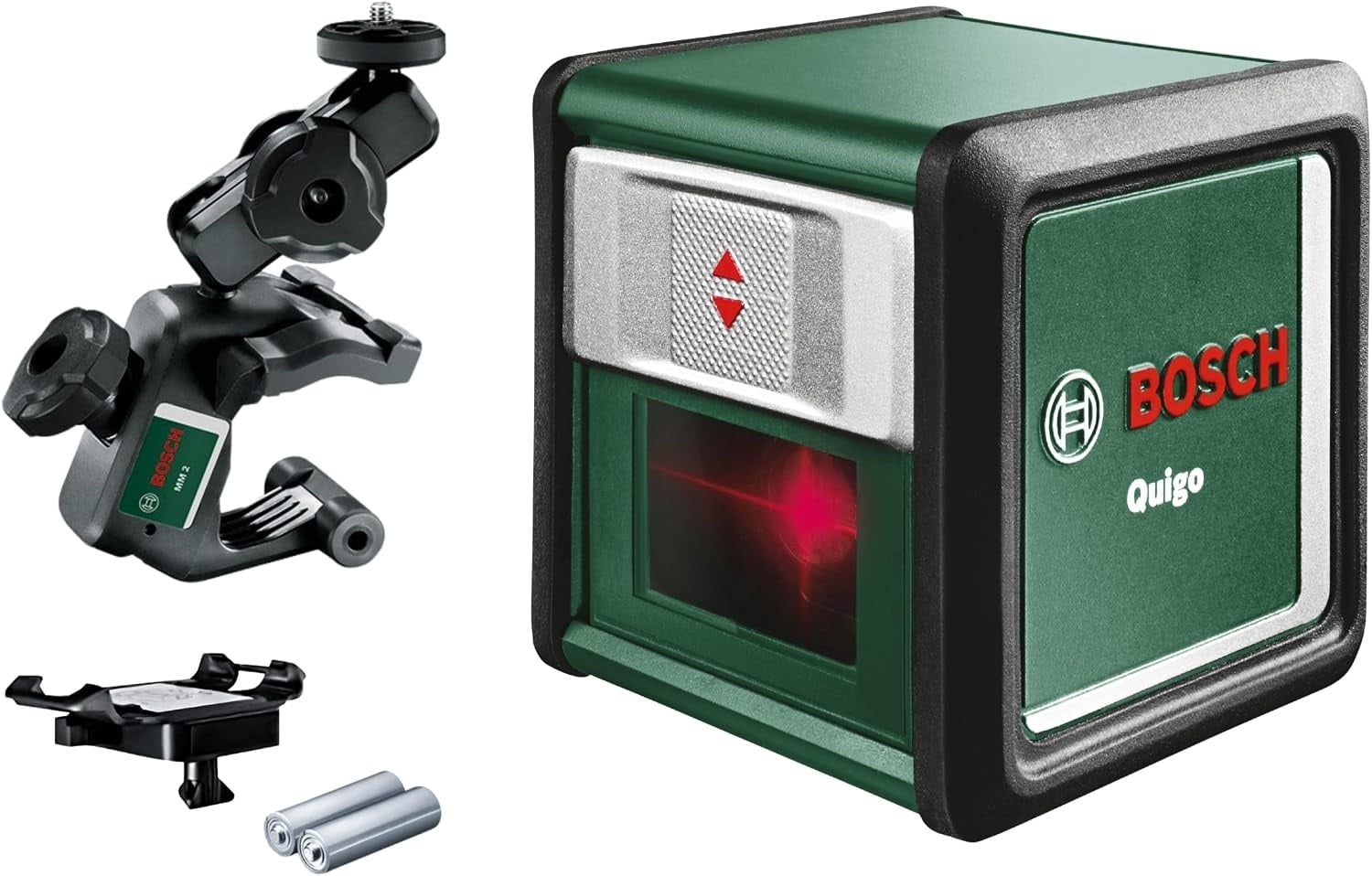 Bosch kruislijnlaser Quigo green met statief