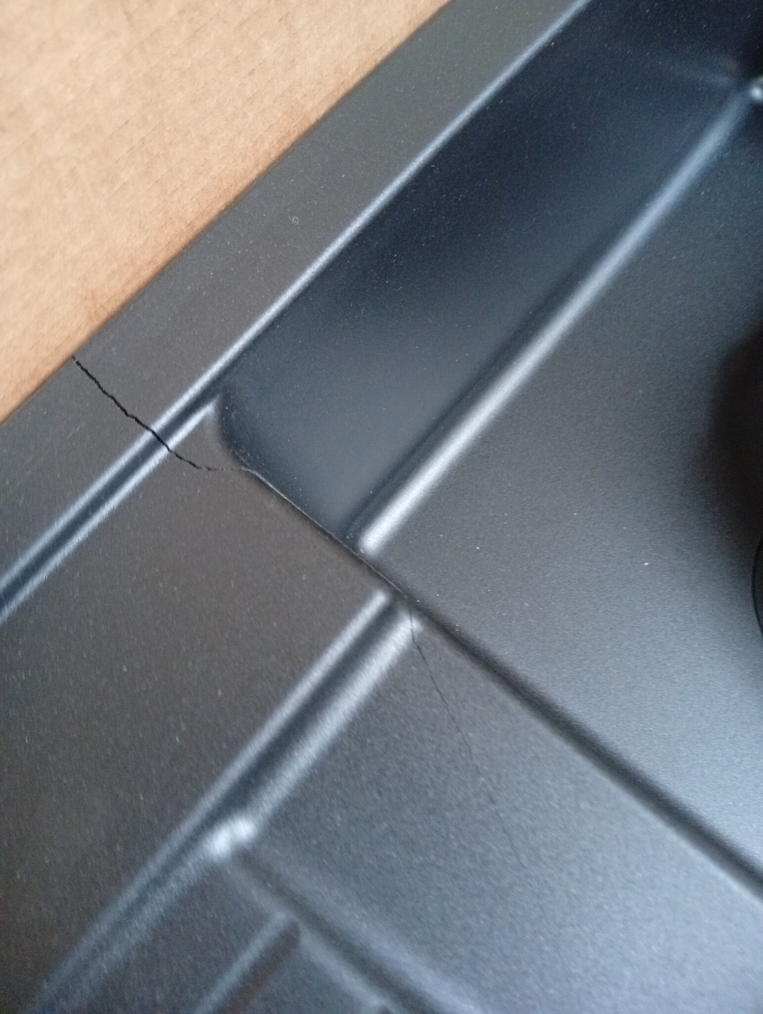 SCHOCK Keukenaanrecht 78 x 50 cm Lima D-100S Nero - CRISTALITE granieten spoelbak vanaf 50 cm breedte onderkast