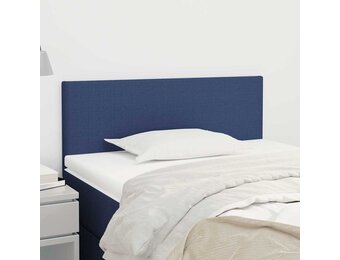 vidaXL Hoofdbord 100x5x78/88 cm stof blauw