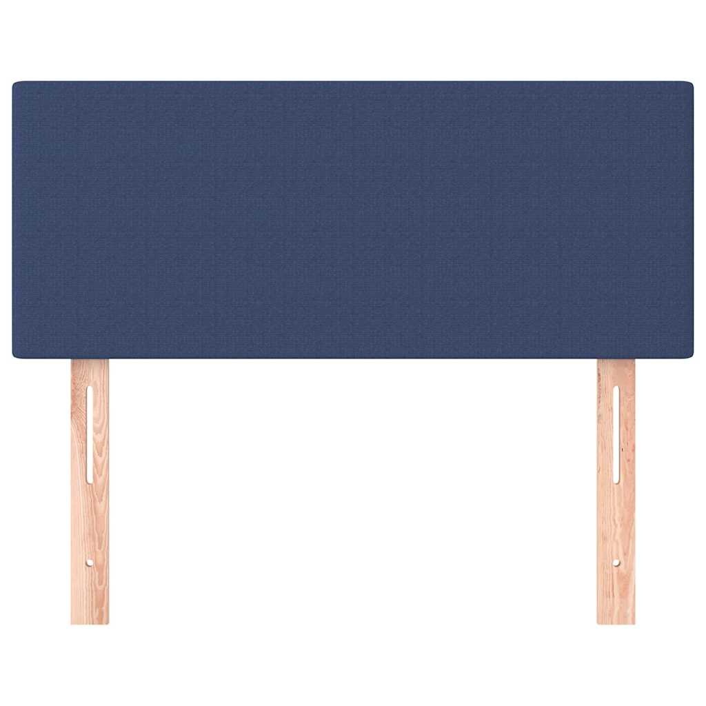 vidaXL Hoofdbord 100x5x78/88 cm stof blauw
