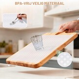 HOTUT Ladebeschermer voor keuken, EVA-kunststof, 30 x 150 cm, niet klevend, herbruikbaar, waterdicht, antislip EVA-mat, op maat te snijden, voor koelkast, meubels, gootsteen, transparant