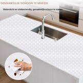 HOTUT Ladebeschermer voor keuken, EVA-kunststof, 30 x 150 cm, niet klevend, herbruikbaar, waterdicht, antislip EVA-mat, op maat te snijden, voor koelkast, meubels, gootsteen, transparant