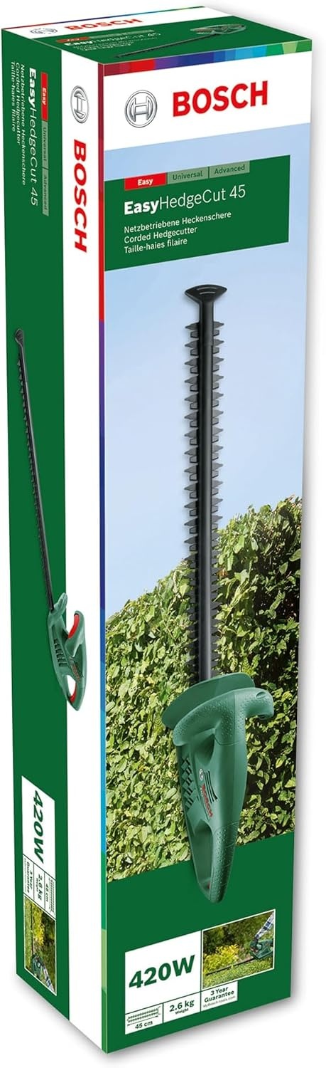 Bosch Elektrische heggenschaar EasyHedgeCut 45 (420 W, meslengte 45 cm, in kartonnen doos)