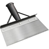 Multifunctionele reinigingsschep, grote tuinschep, platte schep voor in de tuin van mangaanstaal, stootschaar met steel voor het verwijderen van onkruid, mos, sneeuwscheppen en ontdooien