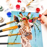 Boogier schilderen op nummerborstel, 10 stuks nylon houten handvat kunstenaarsborstel voor gezicht schilderen voor school kinderen acryl aquarel gezicht schilderwerk knutselen canvas modelbouw nail art - zwart
