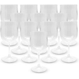 DOJA Barcelona | Transparant polycarbonaat wijnglas | 300 ml | 12 stuks | wijnglazen | 170,3 x 78 x 3 mm | polycarbonaat kunststof bekers | herbruikbare harde plastic bekers | voor wijn, cider ...