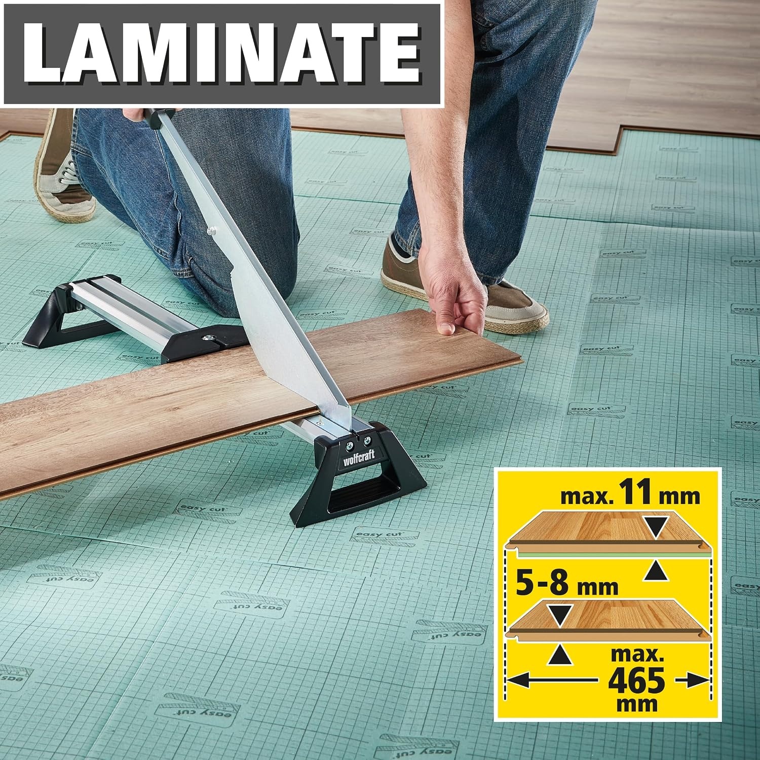 wolfcraft LC 600 Laminaatsnijder - Voor Laminaat tot 11 mm Dik