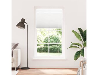vidaXL Plissé rolgordijn 110x200 cm stofbreedte 109,4cm polyester wit