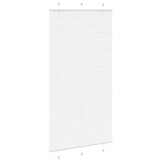 vidaXL Plissé rolgordijn 110x200 cm stofbreedte 109,4cm polyester wit