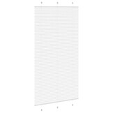 vidaXL Plissé rolgordijn 110x200 cm stofbreedte 109,4cm polyester wit