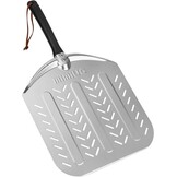 Mimiuo Geperforeerde Pizza Schep, Aluminium Pizzaschep, Pizzaschuiver met Handvat, 30,5 cm Pizzaspatel, Pizza Spatel, Geperforeerd Pizza Schil voor Het Bakken van Zelfgemaakte Pizza en Broodcakes