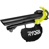 RYOBI RBV3000CESV Elektrische bladzuiger, 3000 W, luchthoeveelheid 16 m³/min, luchtsnelheid 375 km/u, opvangzakgrootte 45 l, bladverliezende hakverhouding 16:1