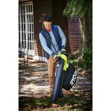 RYOBI RBV3000CESV Elektrische bladzuiger, 3000 W, luchthoeveelheid 16 m³/min, luchtsnelheid 375 km/u, opvangzakgrootte 45 l, bladverliezende hakverhouding 16:1