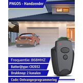 868MHz handzender voor Marantec Digital 302, 304, 382, 384, rollencode, 2 kanalen, afstandsbediening garagedeur voor Marantec handzender 313/321/323 garagedeuropener (3 stuks)
