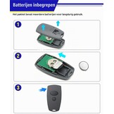 868MHz handzender voor Marantec Digital 302, 304, 382, 384, rollencode, 2 kanalen, afstandsbediening garagedeur voor Marantec handzender 313/321/323 garagedeuropener (3 stuks)