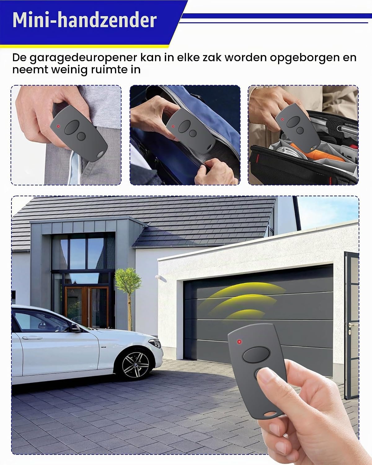 868MHz handzender voor Marantec Digital 302, 304, 382, 384, rollencode, 2 kanalen, afstandsbediening garagedeur voor Marantec handzender 313/321/323 garagedeuropener (3 stuks)
