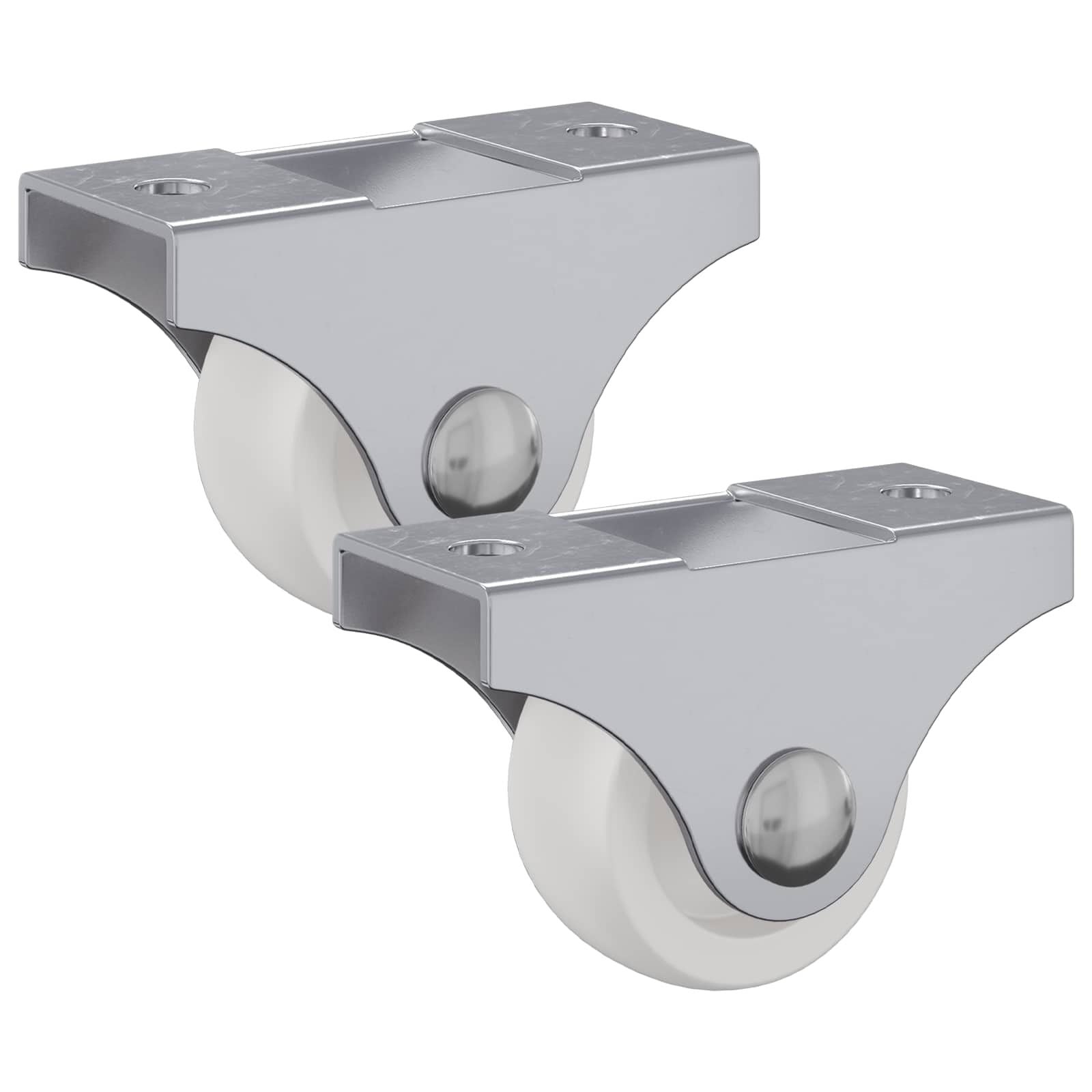 vidaXL Caster 2 st Wit 42 x 11,5 x 29 mm IJzer