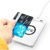 DEWIN ACR122U RFID,NFC RFID Reader NFC RFID-lezer Fast NFC schrijver ACR122U ISO 14443A/B met Vrije Software (Wit)