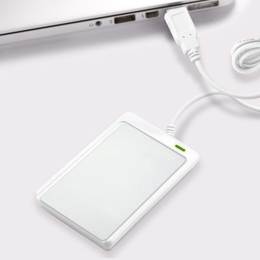 DEWIN ACR122U RFID,NFC RFID Reader NFC RFID-lezer Fast NFC schrijver ACR122U ISO 14443A/B met Vrije Software (Wit)