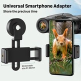 Kylietech Verrekijker 12x42 HD Compacte Verrekijker Waterdicht voor Vogels Kijken, Wandelen, Jagen, Sightseeing, FMC-Lensverrekijker incl. Draagtas, Draagriem en Smartphone-Adapter