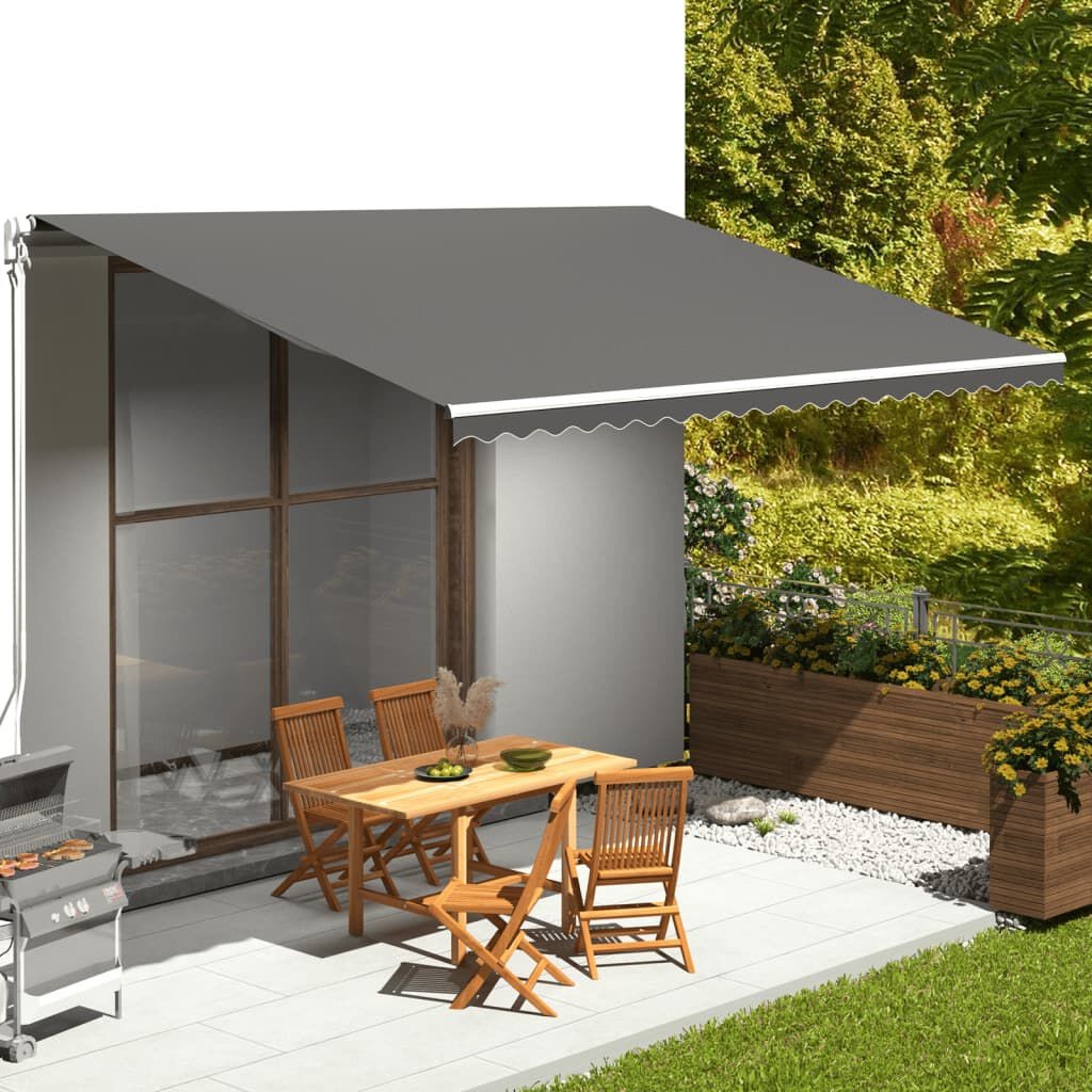 vidaXL Luifeldoek Vervanging Antraciet 5x3,5m - 34% Korting