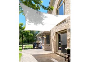Wit Rechthoekig Schaduwdoek 3x4m Waterdicht UV95% - 34% Korting!