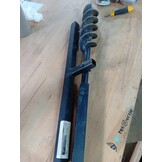Grondboor met handvat en schroefkop (dubbele schroef) 80 mm (zwart)