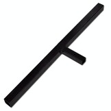Grondboor met handvat en schroefkop (dubbele schroef) 80 mm (zwart)