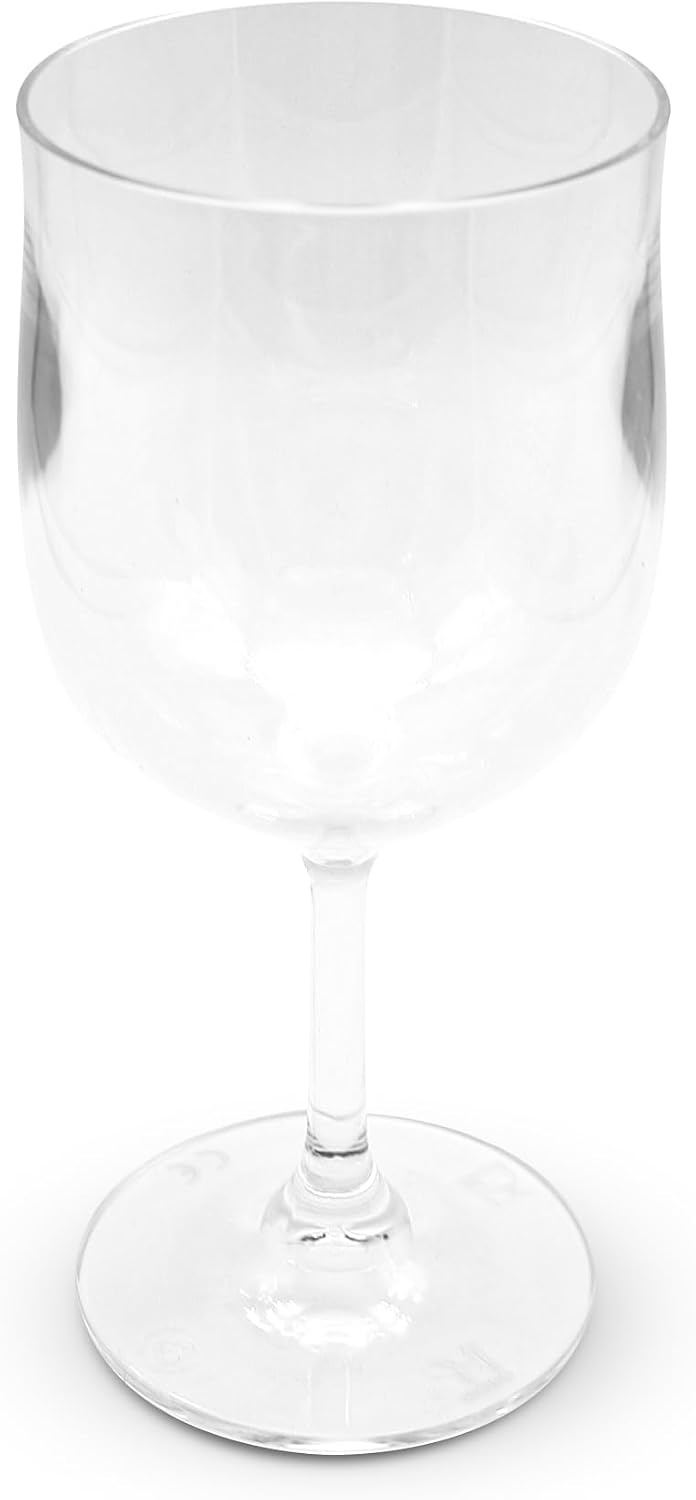 DOJA Barcelona | Transparant polycarbonaat wijnglas | 300 ml | 12 stuks | wijnglazen | 170,3 x 78 x 3 mm | polycarbonaat kunststof bekers | herbruikbare harde plastic bekers | voor wijn, cider ...