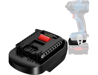 Accu Adapter voor Parkside 20V naar Bosch GBA 18V Gereedschap - Zwart