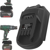 Accu Adapter voor Parkside 20V naar Bosch GBA 18V Gereedschap - Zwart