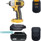 Accu Adapter voor Parkside 20V naar Bosch GBA 18V Gereedschap - Zwart