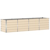 vidaXL Plantenbak Ivoor 320 x 80 x 75 cm Staal