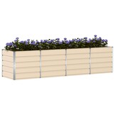 vidaXL Plantenbak Ivoor 320 x 80 x 75 cm Staal