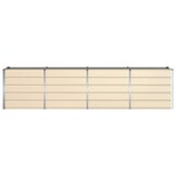 vidaXL Plantenbak Ivoor 320 x 80 x 75 cm Staal