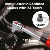 Hairich Momentsleutelset 3-delig | 1/4 inch + 3/8 inch + 1/2 inch | 3-25 Nm, 5-60 Nm, 20-230 Nm | ± 3% nauwkeurigheid | 72-tanden ratelkop | professionele torque wrench voor fiets, auto en motorfiets