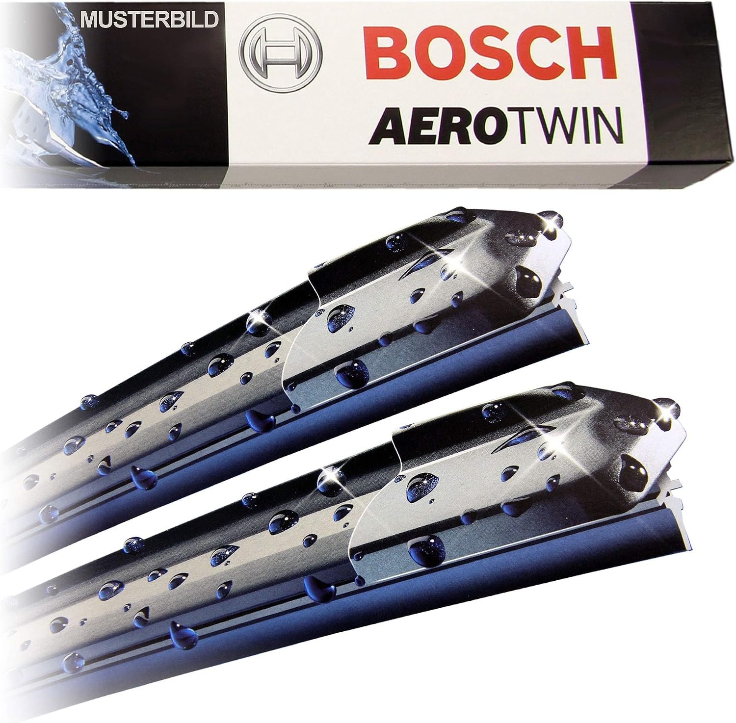 Bosch Aerotwin A938S Ruitenwisserbladen set 600 mm - Zwart