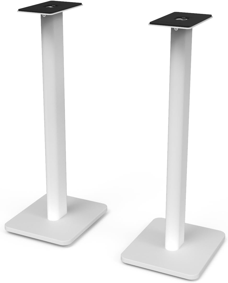 Kanto SP26PLW 26-inch boekenplankluidsprekerstandaard - laag profiel - set van 2 stuks (wit)