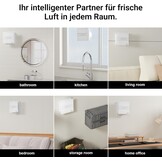 Badkamerventilator met vochtsensor 100 mm, automatische badkamerventilator met nalooptimer, stil 31 dB, 115 m³/h, voor montage aan de muur en raam, wit