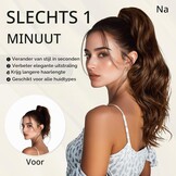 Sofeiyan Lange Golvende Paardenstaart met Clip, Dual-Use Ontwerp Paardenstaartverlenging, 41 cm Synthetische Claw Clip in Haarverlenging Vlecht voor Vrouwen, Donkerbruin