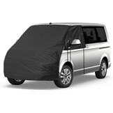 Voorruitwikkelafdekking, vervanging voor VW T5/T6, luxe zonwering afdekking voor verstopping voorruit, 420D (zwart)