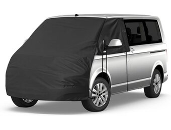 Voorruitwikkelafdekking, vervanging voor VW T5/T6, luxe zonwering afdekking voor verstopping voorruit, 420D (zwart)