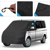 Voorruitwikkelafdekking, vervanging voor VW T5/T6, luxe zonwering afdekking voor verstopping voorruit, 420D (zwart)