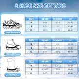 PICKBEAU Antislip Stijgijzers met 32 RVS Spikes - Maat M - Zwart